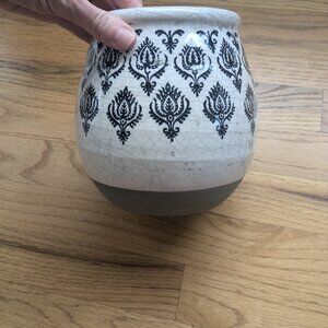 Potterybarn small blue and white vase